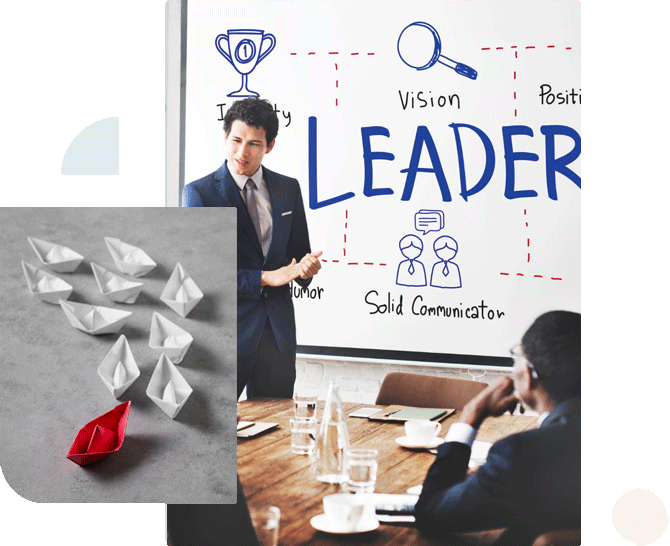 Collage-mostrando-liderazgo-transformacional